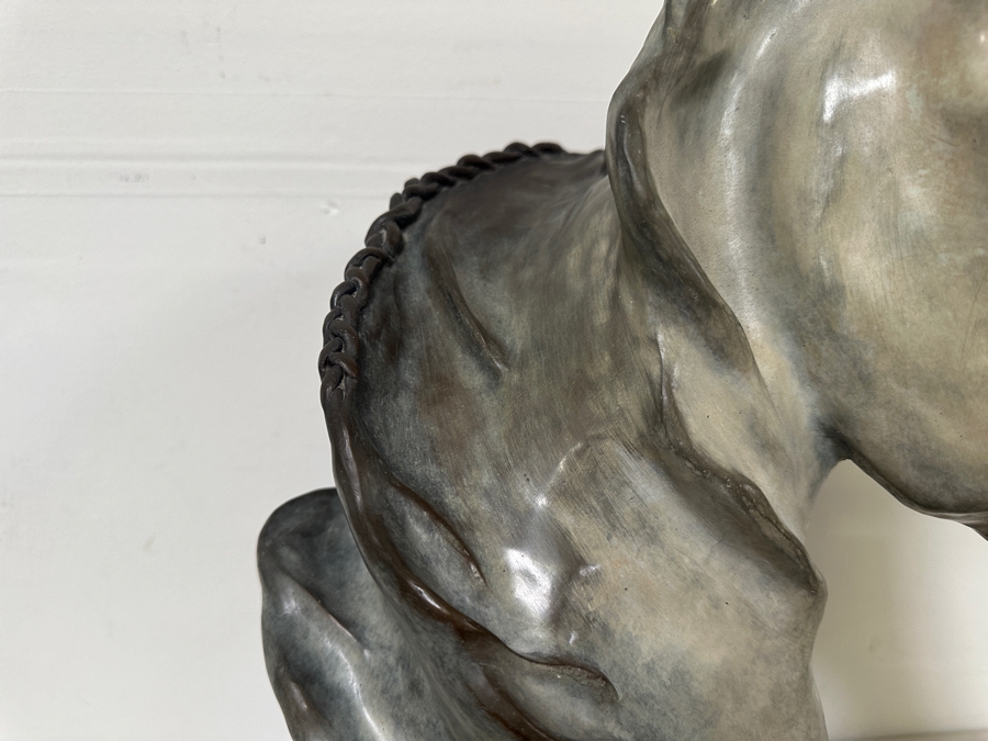 Ronald C. Singerton Bronze Unicorn Sculpture Titled 'Whispers To A Unicorn' Edition Number 1 Of 35 With C.O.A. 13W X 11D X 22H [Photo 6]