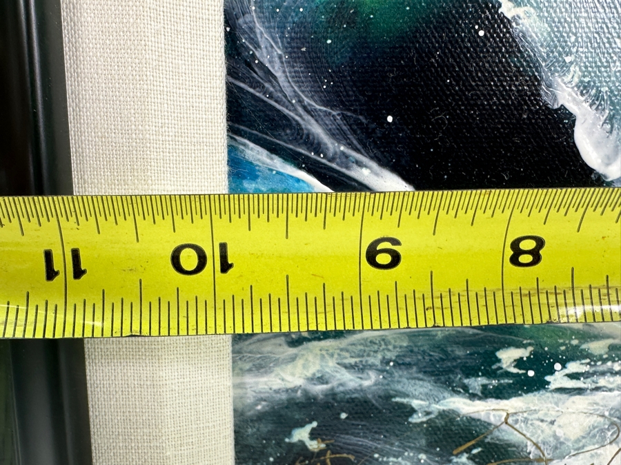 Clint Sloan Hand Signed Limited Edition Giclee Print Titled 'Spirit Of Pele' Numbered 12 Of 100 Dated 2000 10 X 25 Framed With C.O.A. [Photo 13]