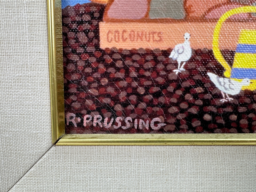 Rosalie Prussing Hand Signed Limited Edition Hawaiian Giclee Print 15 X 15 Framed 22 X 22 [Photo 5]