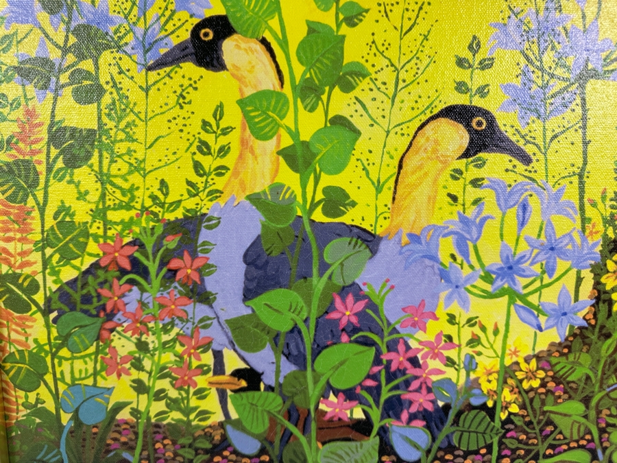 Rosalie Prussing Hand Signed Limited Edition Hawaiian Giclee Print 15 X 15 Framed 22 X 22 [Photo 3]