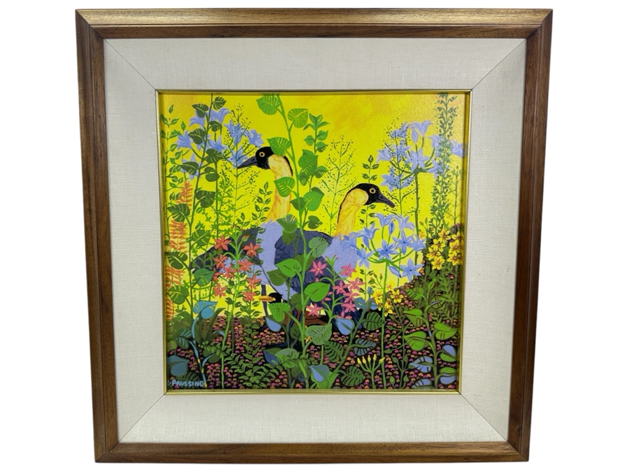 Rosalie Prussing Hand Signed Limited Edition Hawaiian Giclee Print 15 X 15 Framed 22 X 22 [Photo 2]