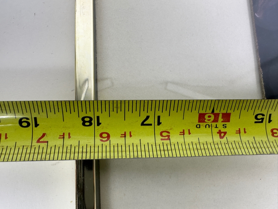 Original Mixed-Media Glass Collage Titled 'Vibrations' Artist Signed Signature Illegible 10.5 X 12 Framed 18 X 18 [Photo 14]