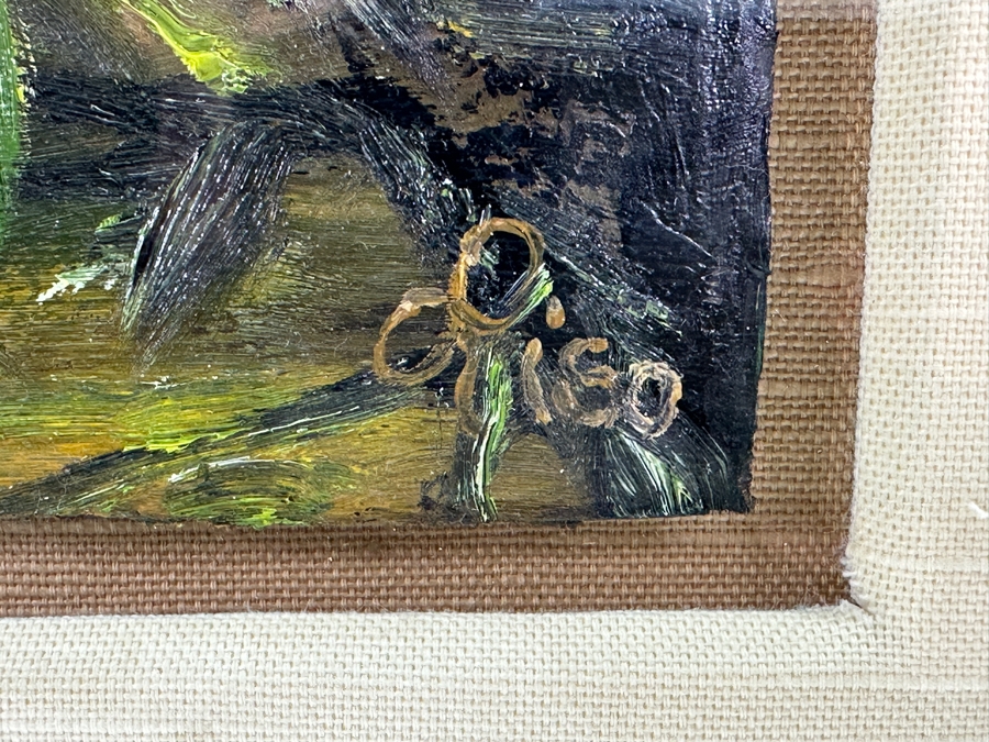 Christian Riso Original Oil Painting Of A Bird Kauai 2004 12 X 7 Shadowbox Framed 26 X 21 [Photo 7]