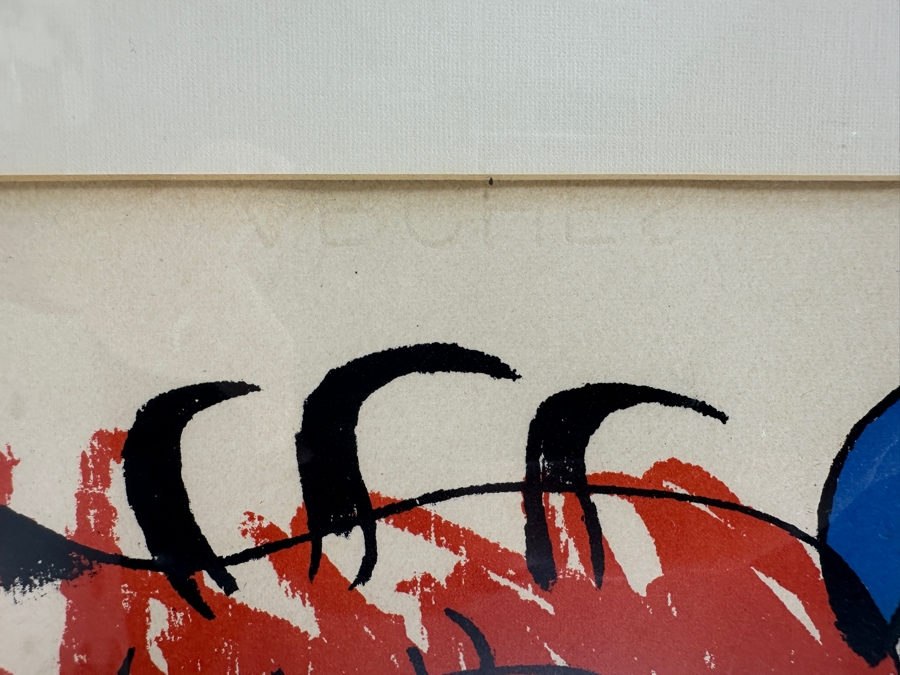 Joan Miro (1893-1983, Spain/France) La Boite Alerte (The Alert Box) 1959 Hand Signed Limited Edition Lithograph On Arches Paper Numbered 151 Of 200 6.25 X 9.5 Framed [Photo 8]