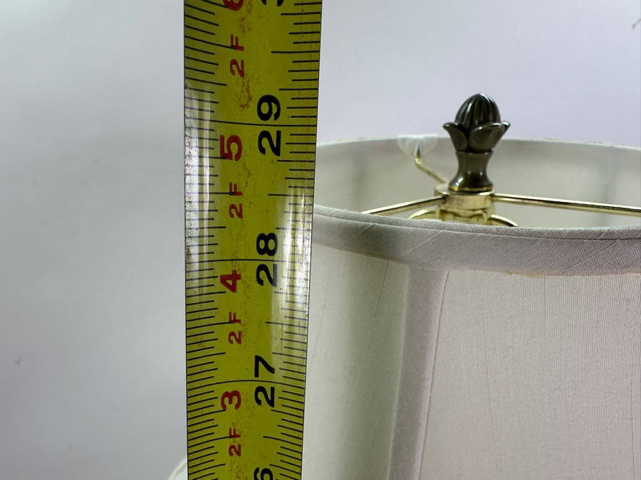 Brass And Marble Accent Table Lamp 29H [Photo 5]