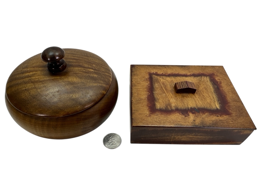 Pair Of Wooden Boxes 5.5W [Photo 1]