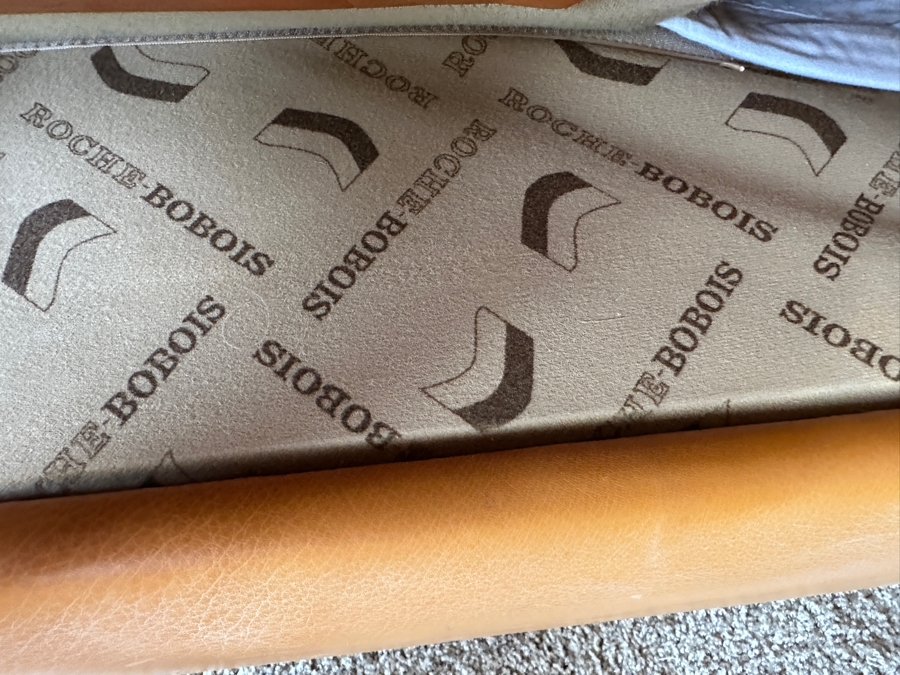 Roche Bobois Leather 3-Seater Sofa Made In France 87W X 40D X 33H [Photo 8]