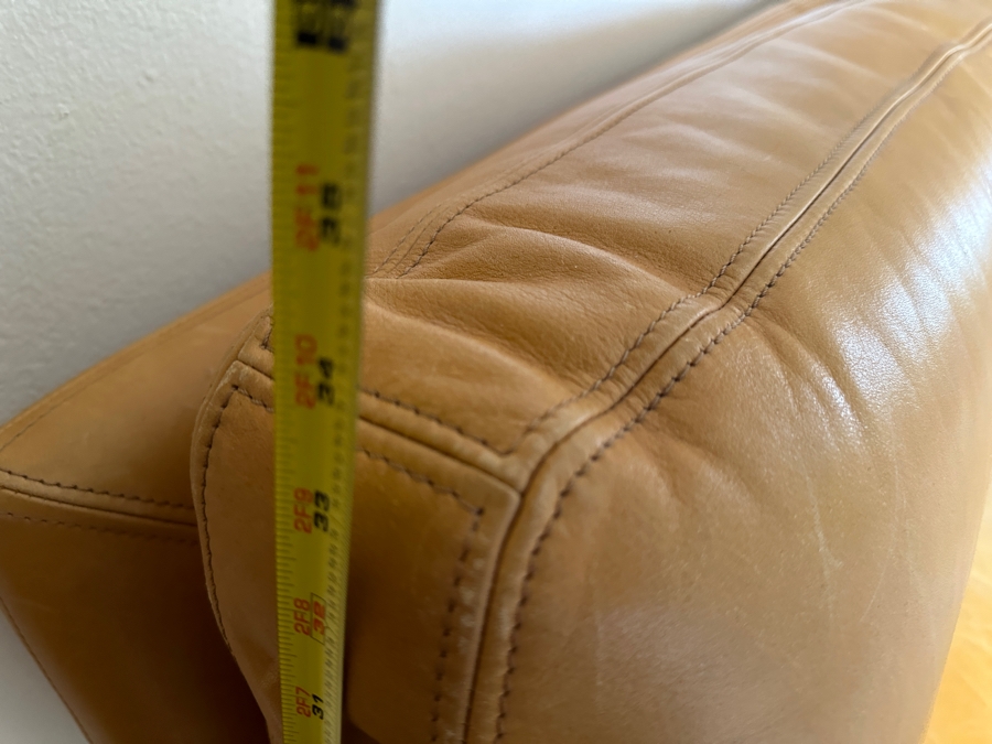 Roche Bobois Leather 3-Seater Sofa Made In France 87W X 40D X 33H [Photo 10]