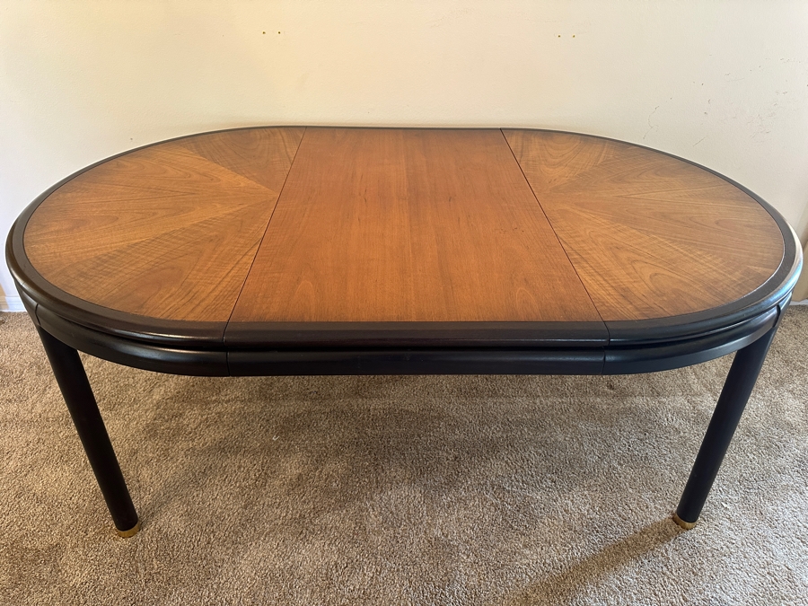 John Stuart Mid-Century Modern 44' Round Extending Dining Table 29'H With Two 24'L Leaves [Photo 10]
