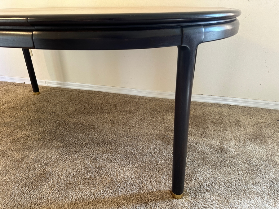 John Stuart Mid-Century Modern 44' Round Extending Dining Table 29'H With Two 24'L Leaves [Photo 11]