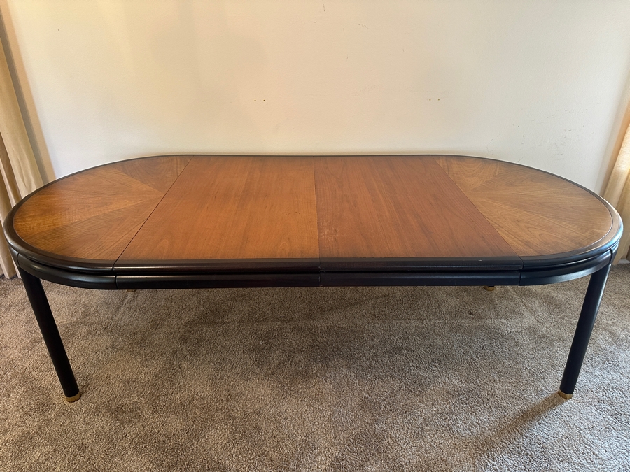 John Stuart Mid-Century Modern 44' Round Extending Dining Table 29'H With Two 24'L Leaves [Photo 5]