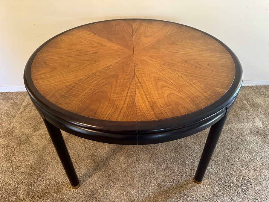 John Stuart Mid-Century Modern 44' Round Extending Dining Table 29'H With Two 24'L Leaves [Photo 18]