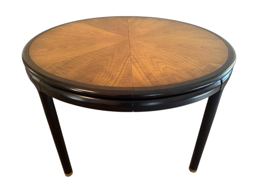 John Stuart Mid-Century Modern 44' Round Extending Dining Table 29'H With Two 24'L Leaves [Photo 2]