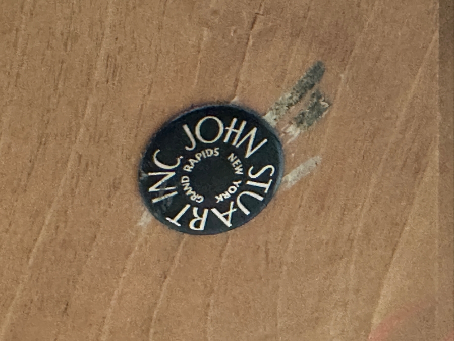 John Stuart Mid-Century Modern 44' Round Extending Dining Table 29'H With Two 24'L Leaves [Photo 14]