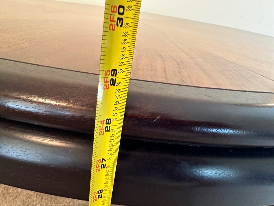 John Stuart Mid-Century Modern 44' Round Extending Dining Table 29'H With Two 24'L Leaves [Photo 19]