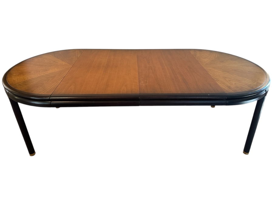 John Stuart Mid-Century Modern 44' Round Extending Dining Table 29'H With Two 24'L Leaves [Photo 3]