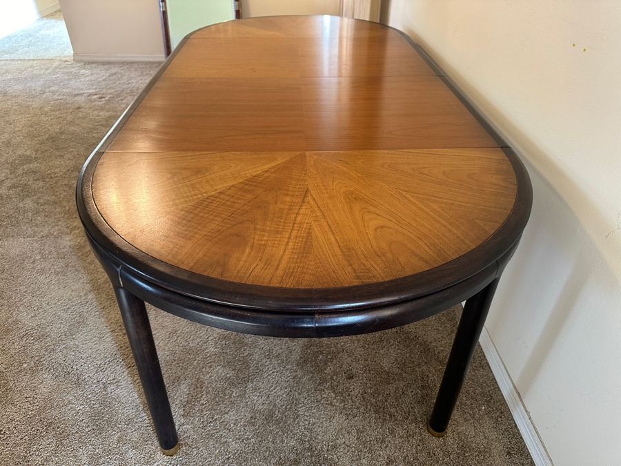 John Stuart Mid-Century Modern 44' Round Extending Dining Table 29'H With Two 24'L Leaves [Photo 8]
