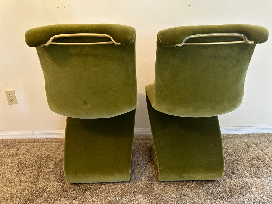 Pair Of Mid-Century Modern RIMA Linea Disegno Italian Z Chairs 18.5W X 24D X 33H [Photo 5]