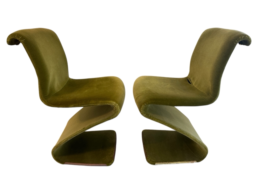 Pair Of Mid-Century Modern RIMA Linea Disegno Italian Z Chairs 18.5W X 24D X 33H [Photo 4]