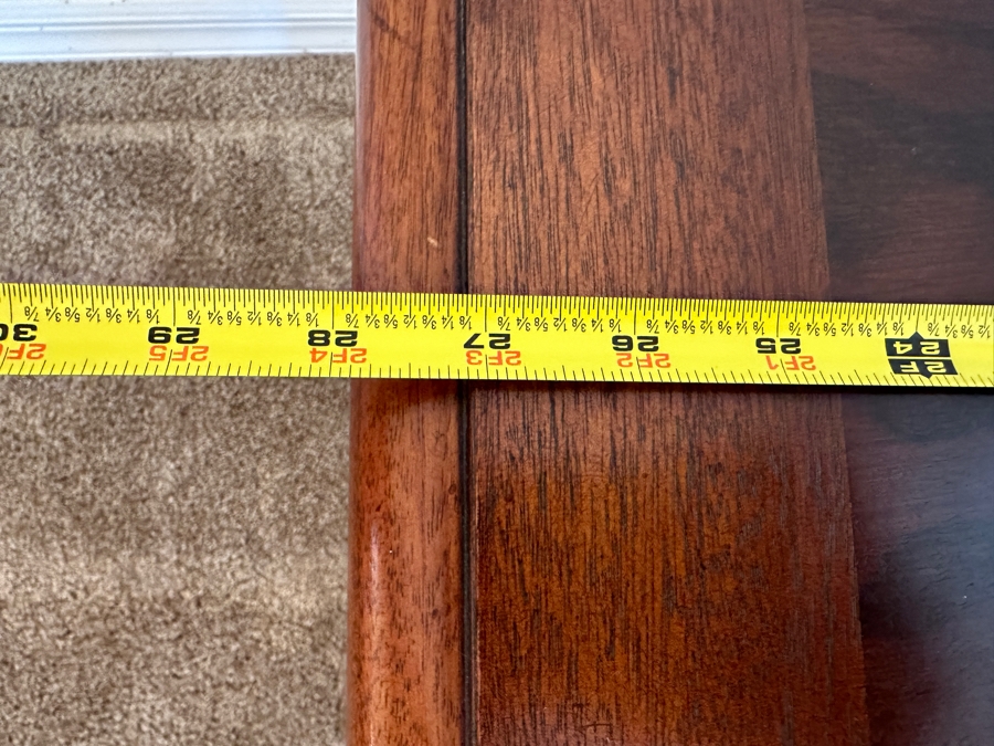 John Stuart Mid-Century Modern Chinese Style Wooden Side Table #1 28W X 21.5D X 22H [Photo 11]