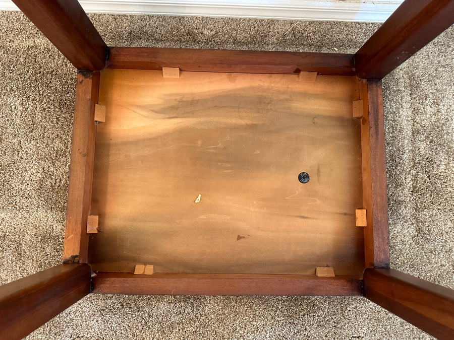 John Stuart Mid-Century Modern Chinese Style Wooden Side Table #2 28W X 21.5D X 22H [Photo 8]