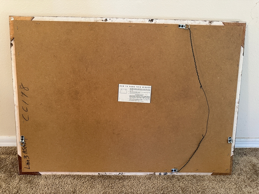 Beveled Glass Wall Mirror 40.5 X 28.5 [Photo 6]