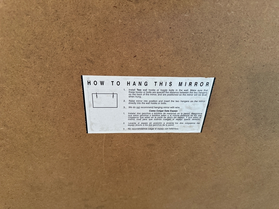 Beveled Glass Wall Mirror 40.5 X 28.5 [Photo 7]