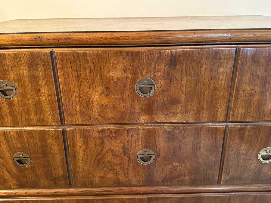 Vintage Drexel Heritage Accolade Campaign Chest Of Drawers 5-Drawer Dresser 37.5W X 19D X 48.5H [Photo 6]