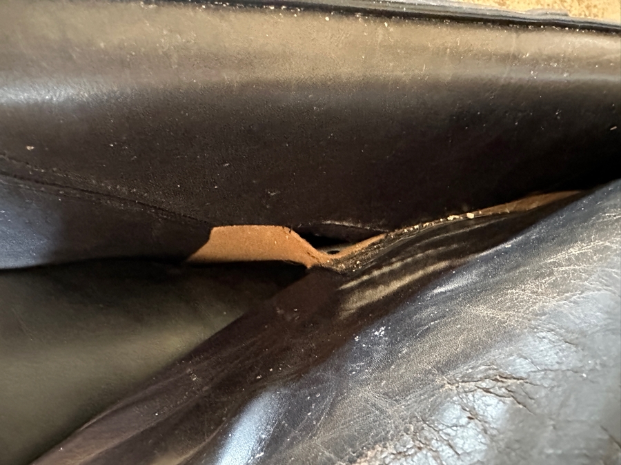 Pair Of Vintage Lev & Lev Italian Leather Armchairs 34W X 34D X 38H [Photo 11]