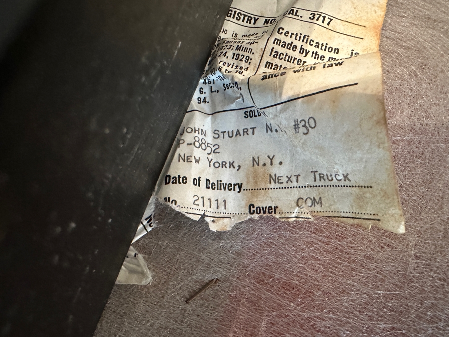 Vintage John Stuart Mid-Century Modern Rosewood Desk 49.5W X 24D X 28.5H With Vintage John Stuart Cane Back Office Chair [Photo 23]