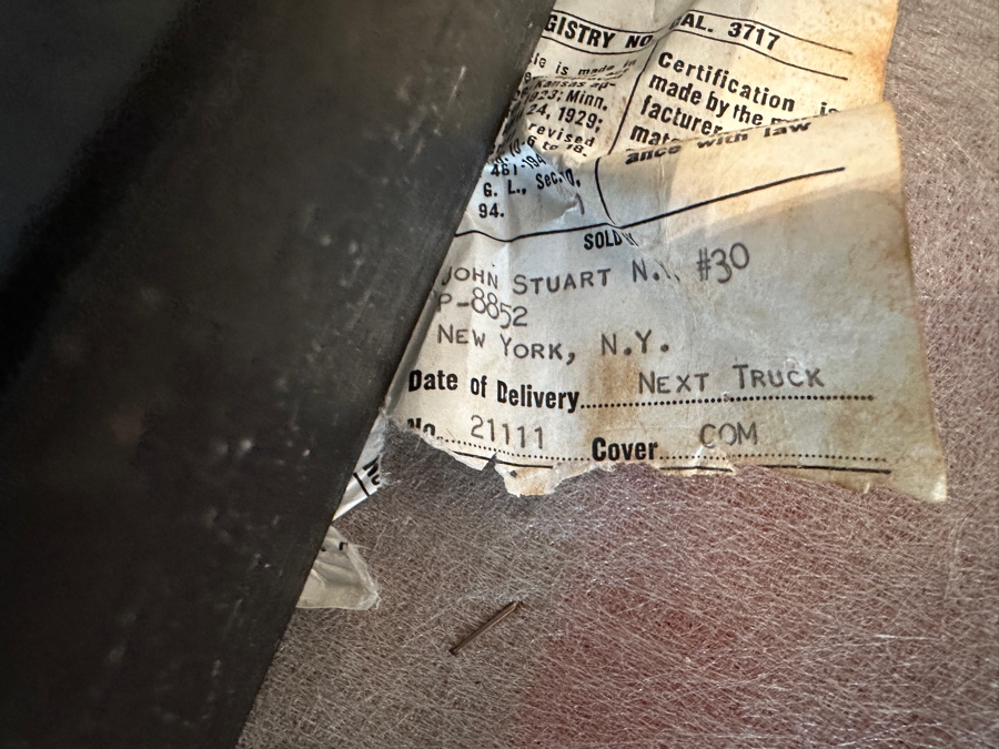 Vintage John Stuart Mid-Century Modern Rosewood Desk 49.5W X 24D X 28.5H With Vintage John Stuart Cane Back Office Chair [Photo 24]