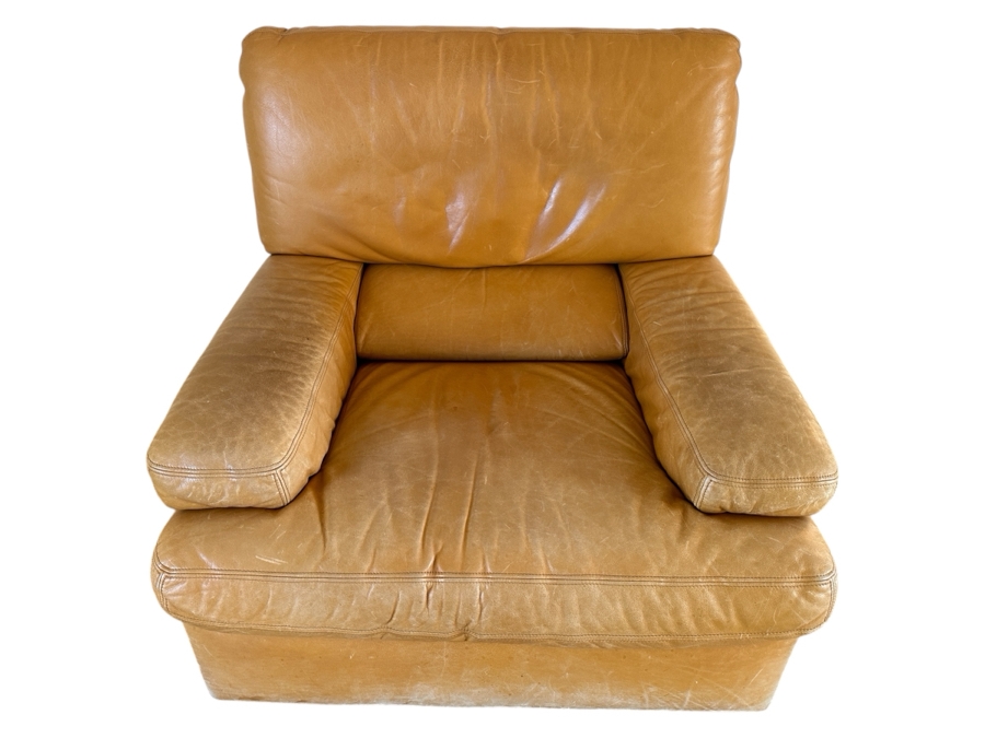 Roche Bobois Leather Armchair Made In France 36W X 36D X 34H [Photo 1]