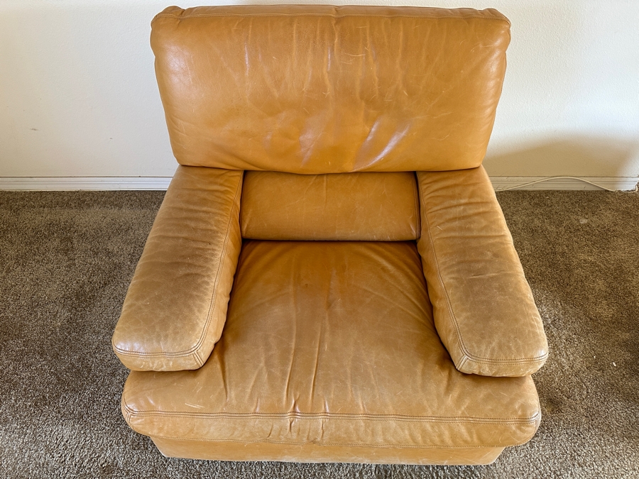 Roche Bobois Leather Armchair Made In France 36W X 36D X 34H [Photo 4]