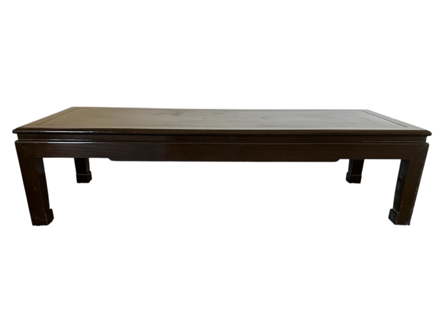 Vintage Chinese Wooden Rectangular Coffee Table 60 X 20 X 16H [Photo 1]