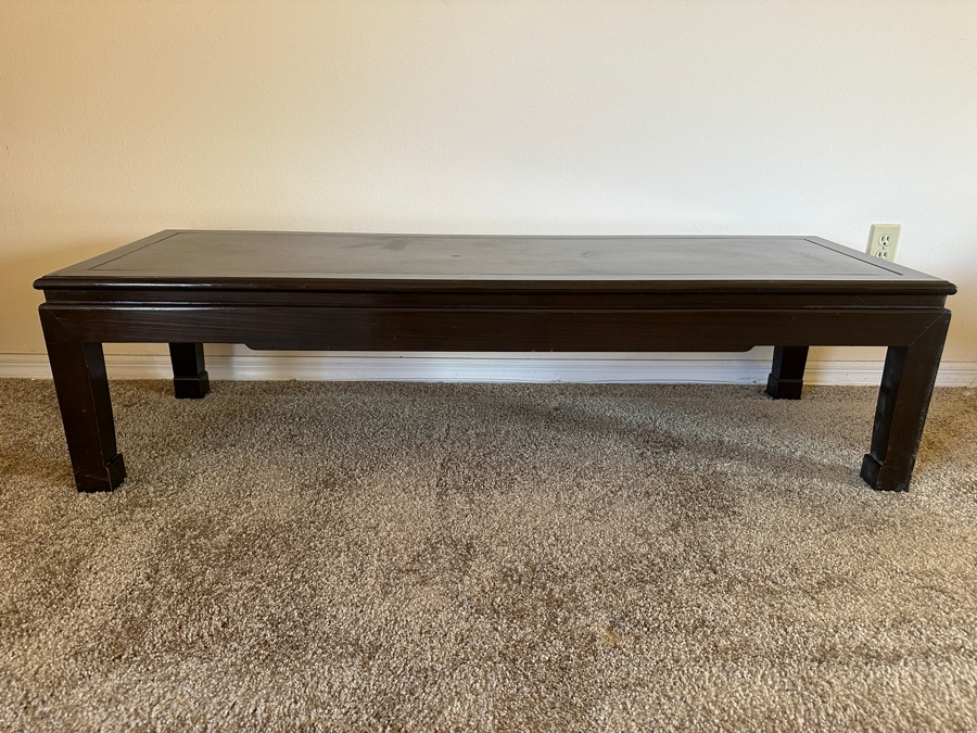 Vintage Chinese Wooden Rectangular Coffee Table 60 X 20 X 16H [Photo 2]