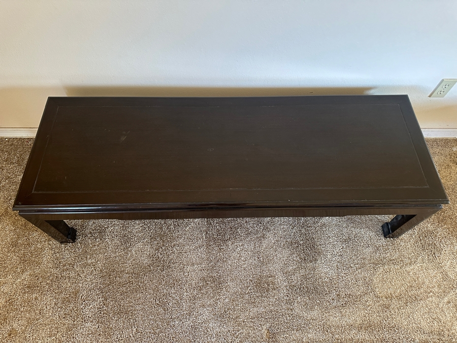 Vintage Chinese Wooden Rectangular Coffee Table 60 X 20 X 16H [Photo 5]