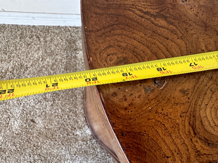 Vintage Weiman Wooden Round Drum Side Table Cabinet 20W X 21H [Photo 8]