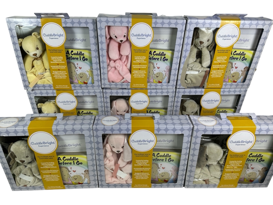 (9) New In Box Cuddle Bright Child Development Books And Stuffed Animal [Photo 1]