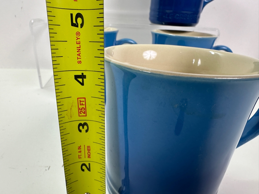 Four Le Creuset Blue Coffee Cups [Photo 5]