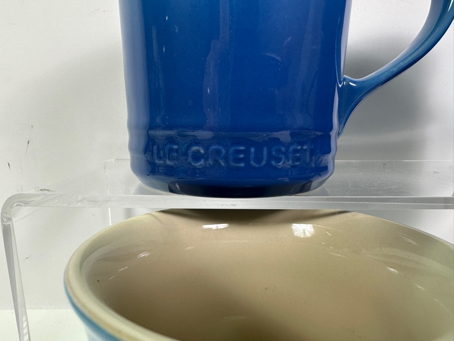 Four Le Creuset Blue Coffee Cups [Photo 3]