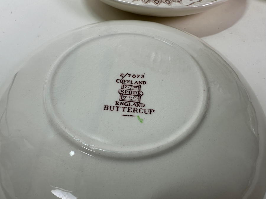 Spode Copeland England 'Buttercup' Pattern Teapot And Four Cups & Saucers [Photo 4]