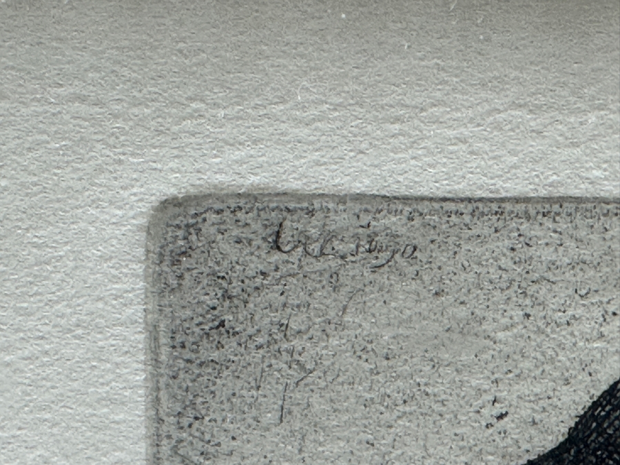 Rembrandt Harmenszoon Van Rijn (1606-1669, Dutch) 'Bust Of A Man Wearing A High Cap' Original Etching, Signed And Dated RHL 1630 Posthumous Impression, 1998 4' X 3-1/4' Framed With Brochure And Certificate Of Authenticity [Photo 6]