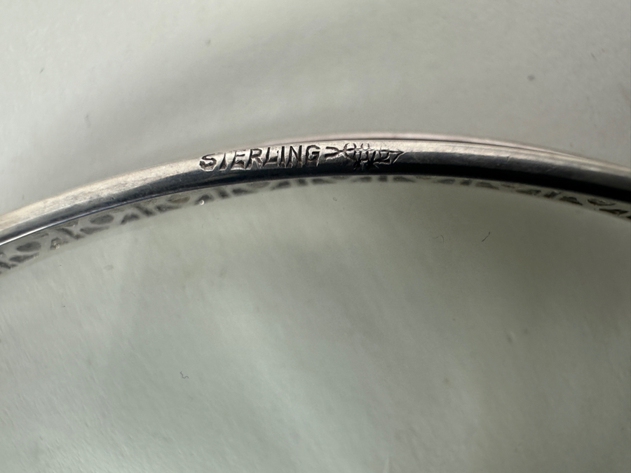 Vintage Frank M. Whiting & Co. Sterling Silver Rimmed Cut Glass Bottle Coaster And Frank M. Whiting & Co. Art Deco Sterling Silver Lemon Fork [Photo 3]