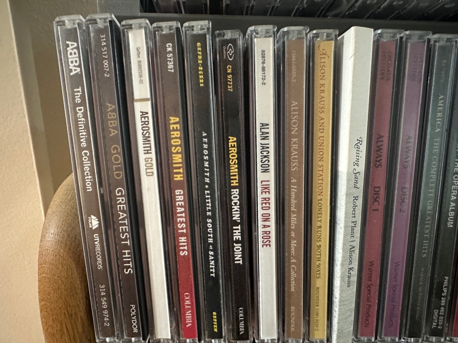 Huge Collection Of Music CDs (Rock, Classic, World), DVDs Including Box Sets And Cassette Tapes Plus Three Wooden Storage Racks - See Photos For Sampling [Photo 4]