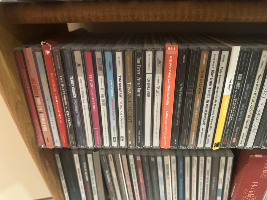 Huge Collection Of Music CDs (Rock, Classic, World), DVDs Including Box Sets And Cassette Tapes Plus Three Wooden Storage Racks - See Photos For Sampling [Photo 26]