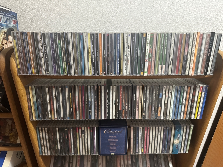 Huge Collection Of Music CDs (Rock, Classic, World), DVDs Including Box Sets And Cassette Tapes Plus Three Wooden Storage Racks - See Photos For Sampling [Photo 35]