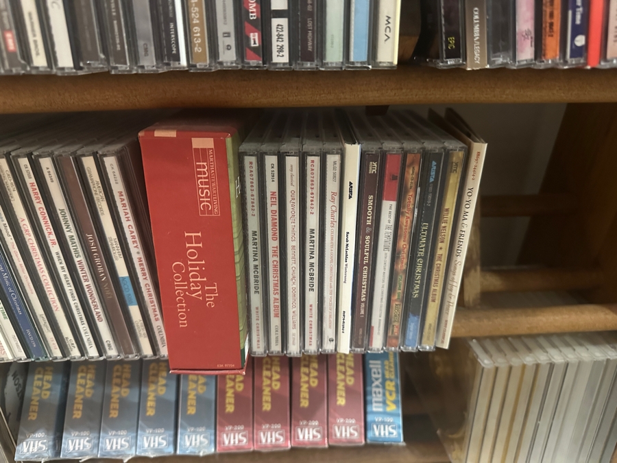 Huge Collection Of Music CDs (Rock, Classic, World), DVDs Including Box Sets And Cassette Tapes Plus Three Wooden Storage Racks - See Photos For Sampling [Photo 29]