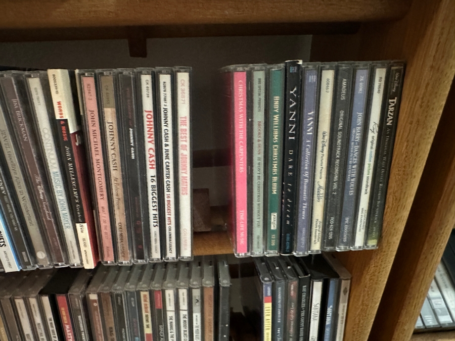Huge Collection Of Music CDs (Rock, Classic, World), DVDs Including Box Sets And Cassette Tapes Plus Three Wooden Storage Racks - See Photos For Sampling [Photo 20]