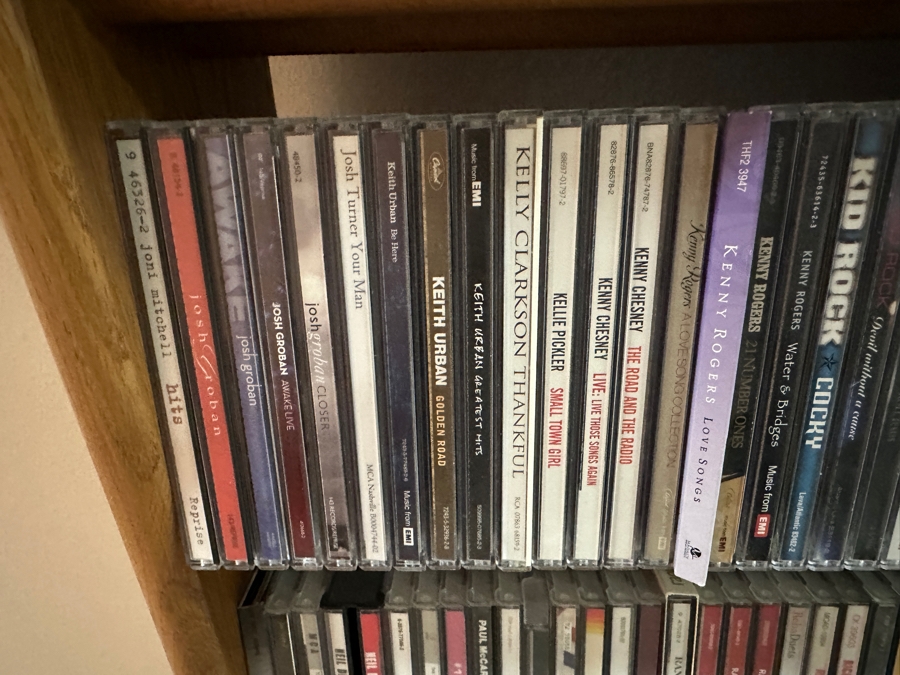 Huge Collection Of Music CDs (Rock, Classic, World), DVDs Including Box Sets And Cassette Tapes Plus Three Wooden Storage Racks - See Photos For Sampling [Photo 21]