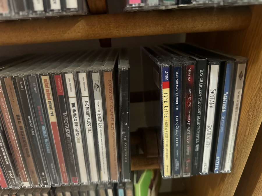Huge Collection Of Music CDs (Rock, Classic, World), DVDs Including Box Sets And Cassette Tapes Plus Three Wooden Storage Racks - See Photos For Sampling [Photo 23]